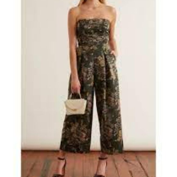 Rachel Comey Tristan Floral Strapless Jumpsuit.Sz 0